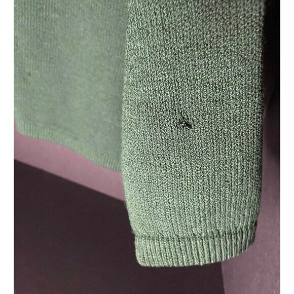 Vtg St John Sweater Marie Gray Green Womens 12 Crewneck - Picture 6 of 10